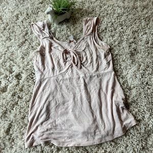 Candie's pastel princess pink vintage y2k bow tie summer boho chick bell…